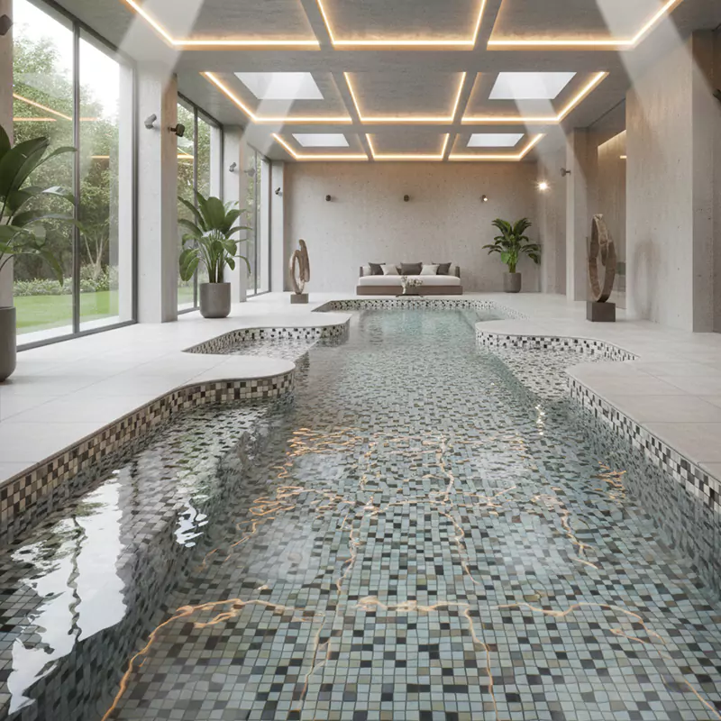 کاشی استخری ایلدیز برند میراک طرح لوستری میکس کد 5021 سایز 2/5*2/5