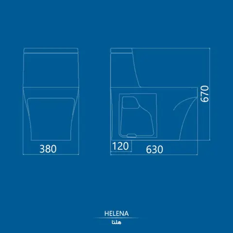 توالت فرنگی کرد مدل هلنا
