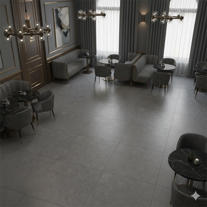 سرامیک سرام نگار طرح مدیسون طوسی تیره مات سایز 100*100