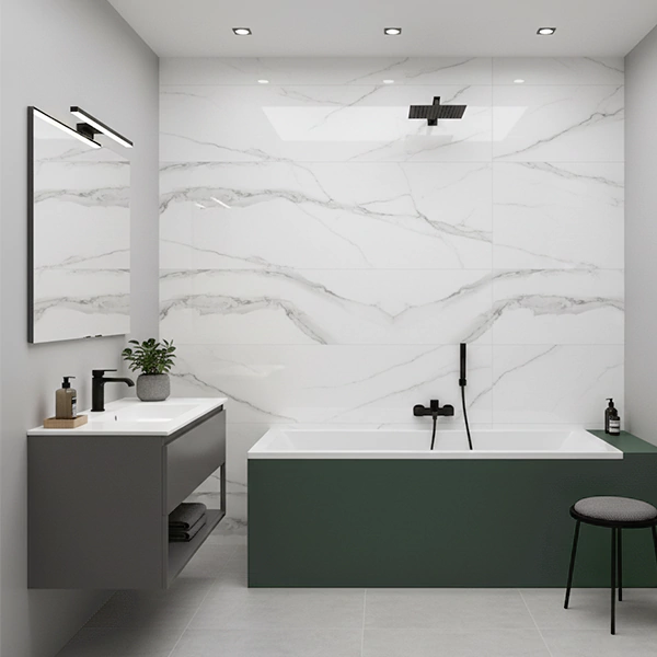 سرامیک سرام نگار طرح کلکته سفید براق سایز 90*30