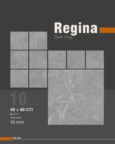 پرسلان ایفا سرام برند میلان طرح رجینا طوسی تیره مات سایز 40*40