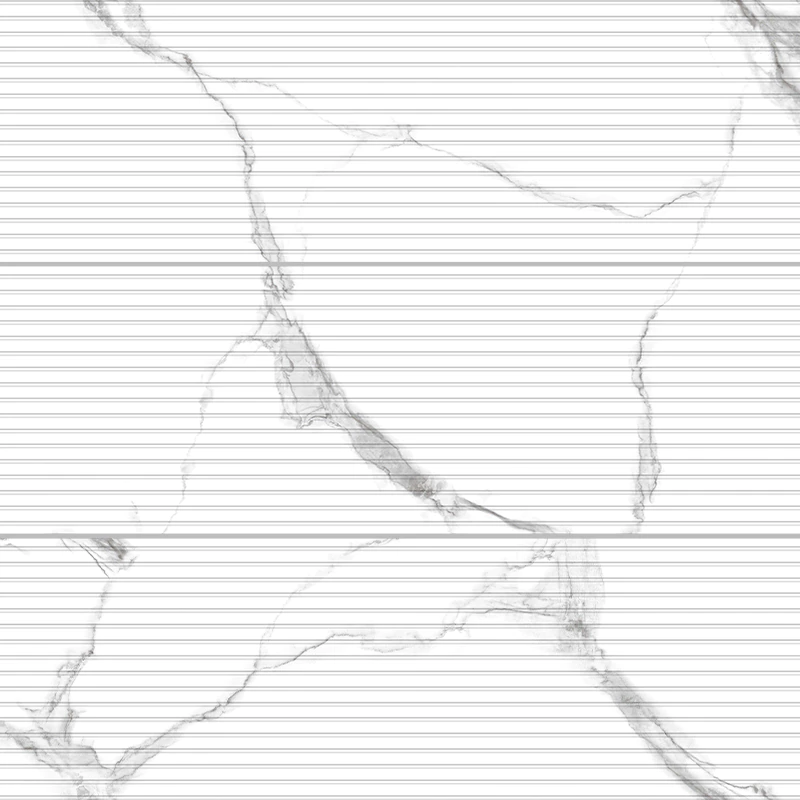 کاشی الوند لوکس طرح دوناتو سفید دکور خطی براق سایز 90*30