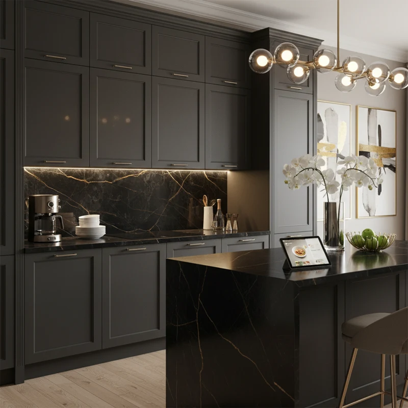 پرسلان تبریز برند کرگرس طرح اشتون مشکی فول پولیش سایز 120*60