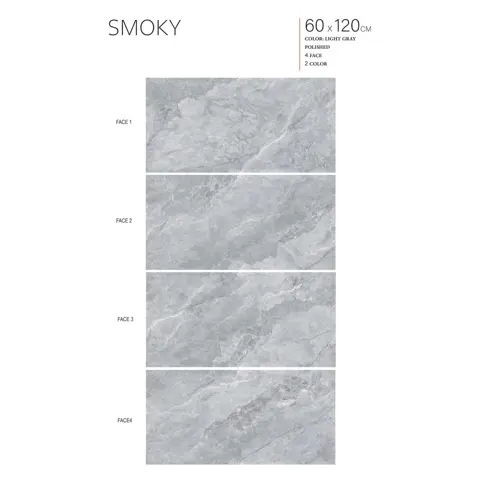 پرسلان الوند طرح اسموکی طوسی روشن پولیش سایز 120*60