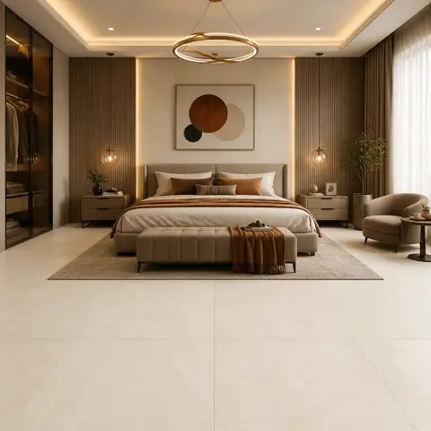 سرامیک سرام نگار طرح کارولینا کرم روشن مات سایز 100*100