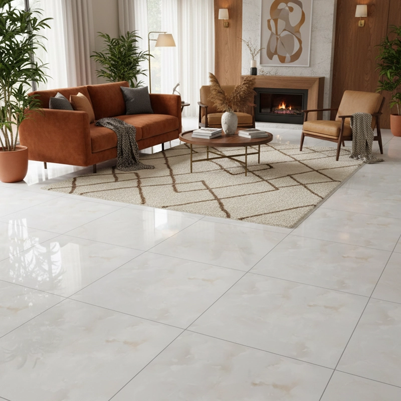 پرسلان تبریز برند کرگرس طرح داوین بژ روشن پولیش سایز 95*95