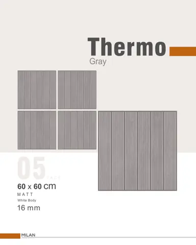 پرسلان ایفا سرام برند میلان طرح ترمو طوسی مات سایز 60*60