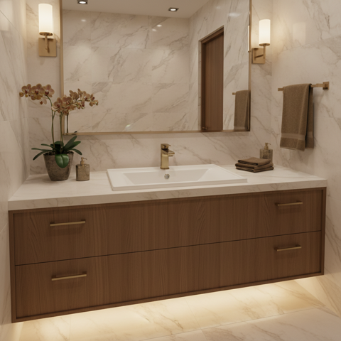 روشویی روکابینتی مروارید مدل آلفا 67
