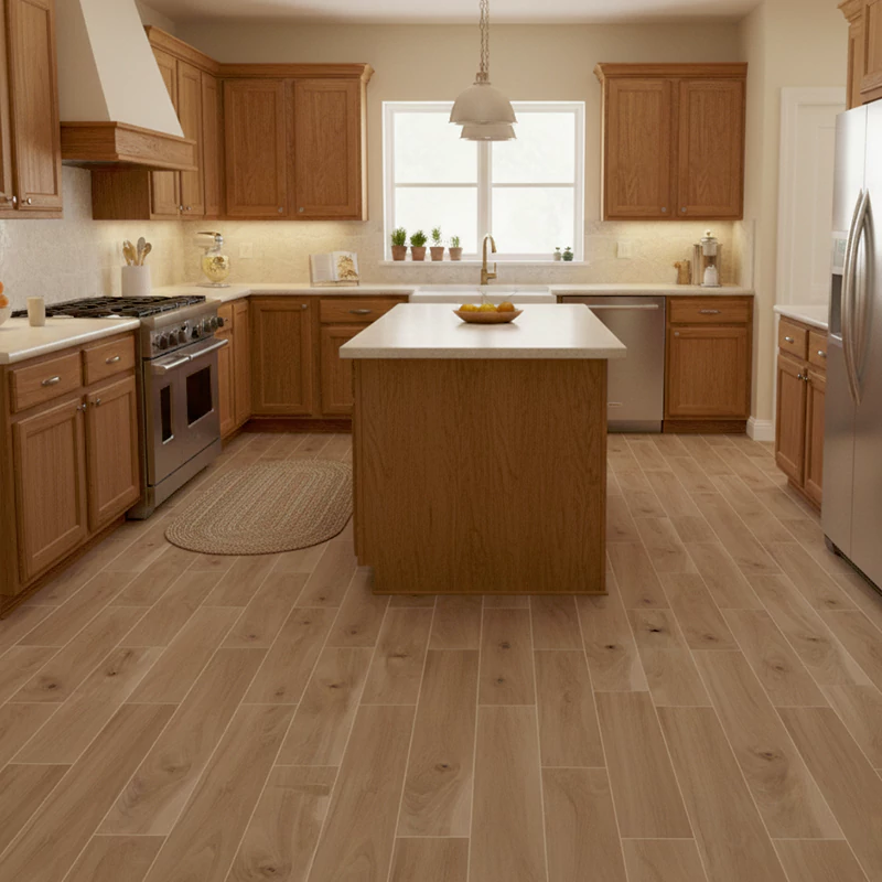 سرامیک ایفا سرام برند میلان طرح رومنت بلوطی تیره مات سایز 120*20