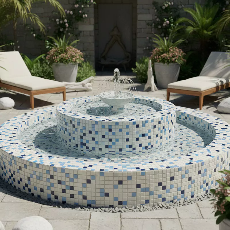 کاشی استخری ایلدیز برند میراک طرح لوستری میکس کد 5055 سایز 2/5*2/5