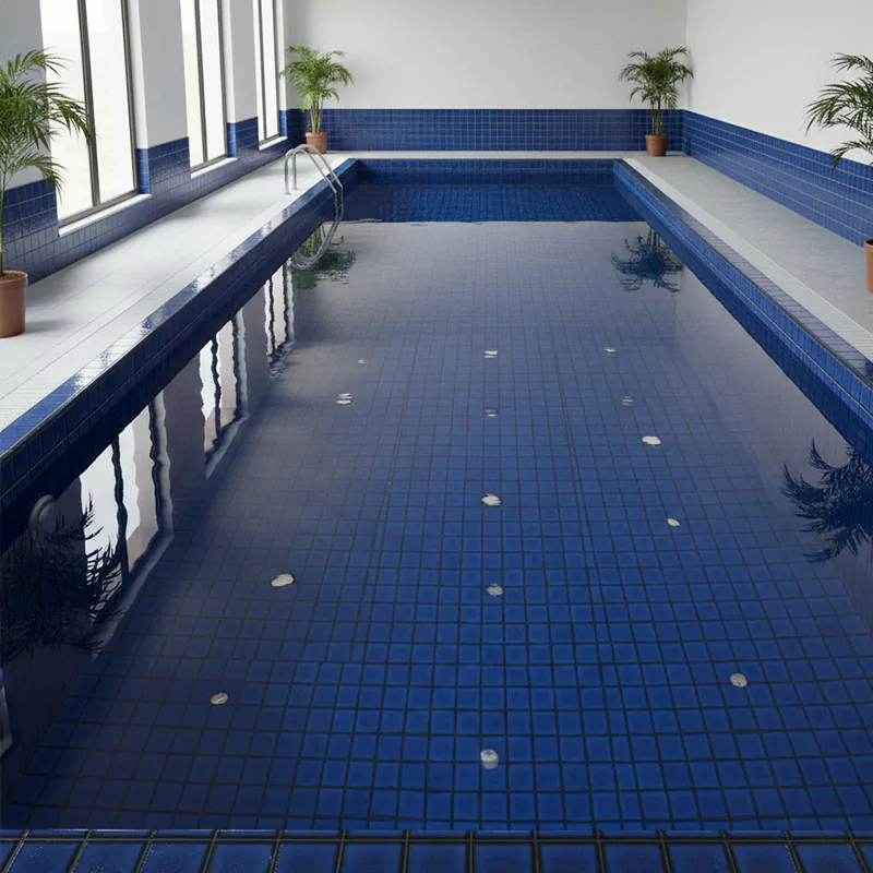 کاشی استخری البرز آبی کد SKY Blue 94 براق سایز 2/5*2/5