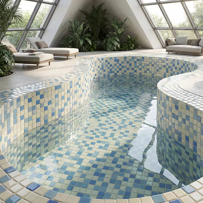 کاشی استخری ایلدیز برند میراک طرح لوستر صدفی کد 5052 سایز 2/5*2/5