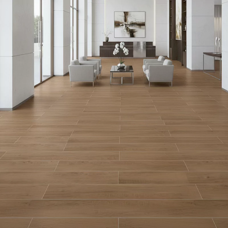 سرامیک ایفا سرام برند میلان طرح نواک گردویی تیره مات سایز 120*20