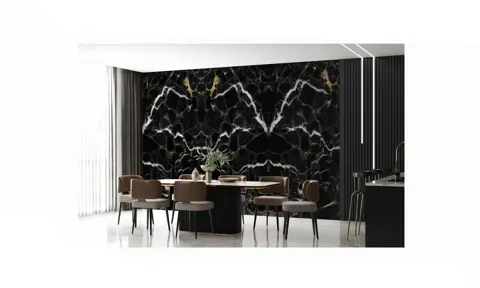 اسلب پرنیان طرح بوک مچ ایسلند مشکی نانو پولیش سایز 270*120