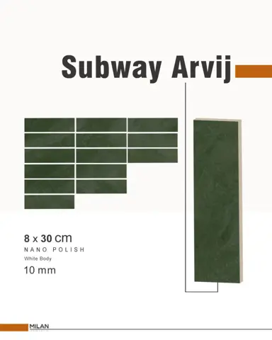 سرامیک ایفا سرام برند میلان طرح سابوی آروریچ نانو پولیش سایز 30*8