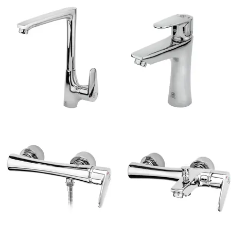 ست شیرآلات قهرمان مدل باران ست شیرآلات قهرمان مدل باران