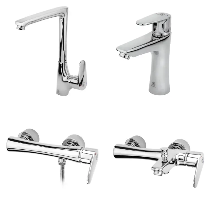 ست شیرآلات قهرمان مدل باران ست شیرآلات قهرمان مدل باران