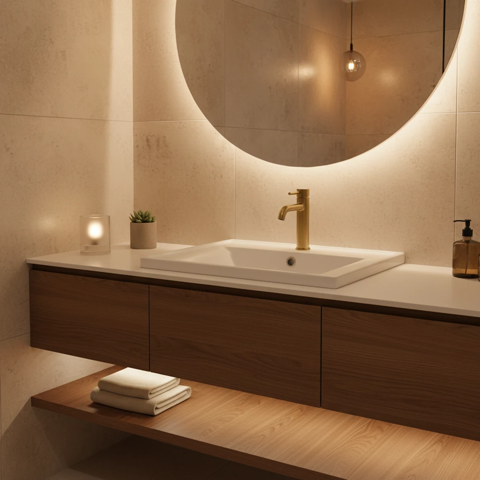 روشویی روکابینتی مروارید مدل آلفا 52