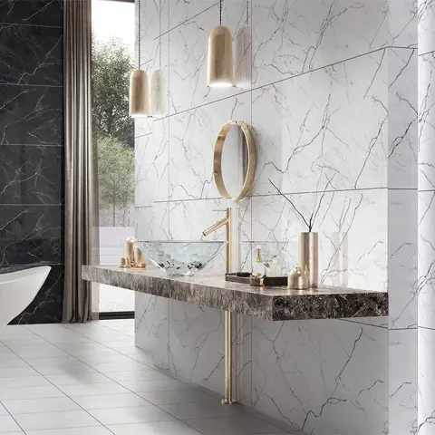 سرامیک ایفا سرام برند میلان طرح جانیک سفید نانو پولیش سایز 120*60