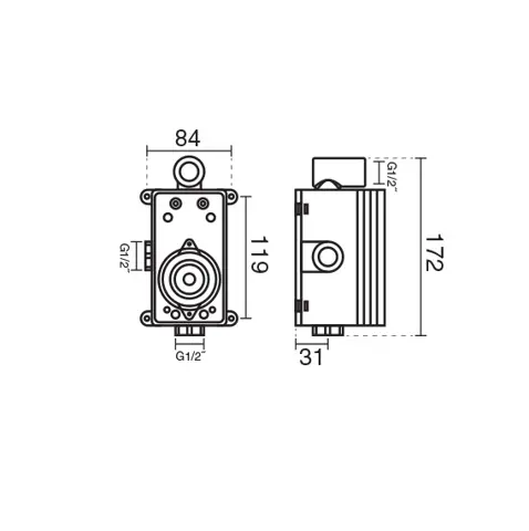 شیر مرکزی روشویی KWC مدل یونیورسال