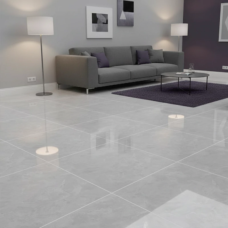 پرسلان الوند طرح ارتگا طوسی روشن پولیش سایز 80*80