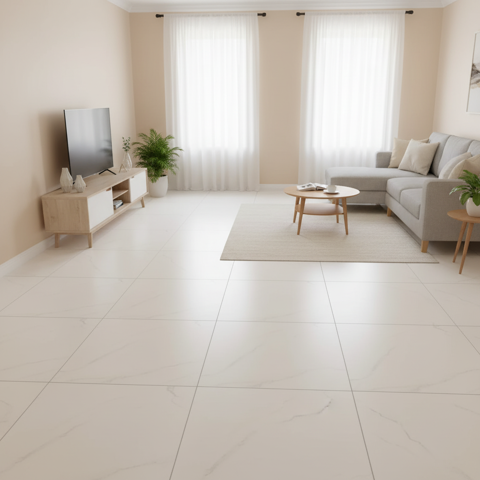 سرامیک زمرد طرح وینست سفید مات سایز 60*60
