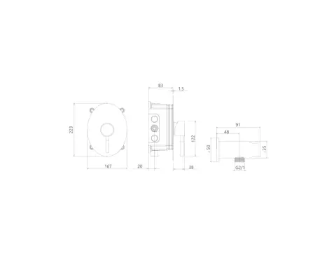 شیر توالت توکار شودر مدل روگن