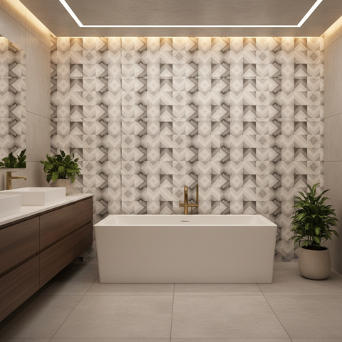 سرامیک سرام نگار طرح آرت ورک دکور طوسی مات سایز 120*60