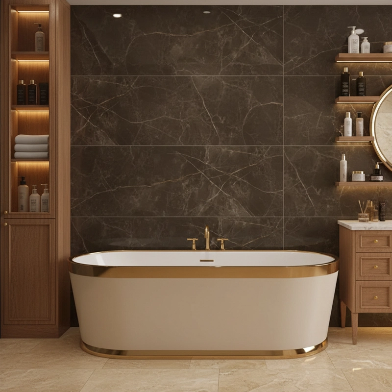 پرسلان تبریز برند کرگرس طرح آشتون قهوه ای پولیش سایز 160*80