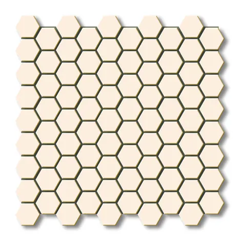 کاشی استخری البرز سفید کد SG White 3 براق شش ضلعی