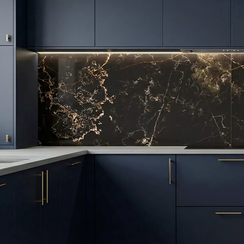 سرامیک ایفا سرام برند میلان طرح آنتینو مشکی پولیش سایز 120*60