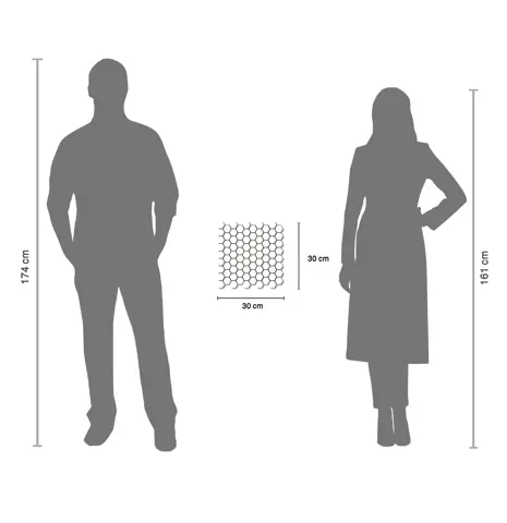 کاشی استخری سرام آرا برند آرژنا کد SG US 02 براق شش ضلعی