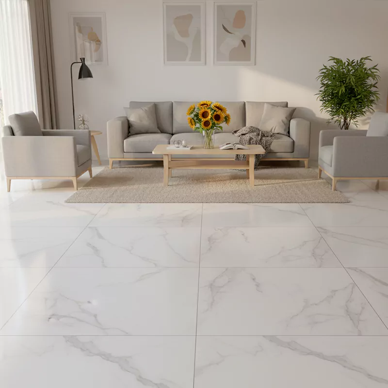 پرسلان صبا طرح کلکته طوسی مات سایز 80*80